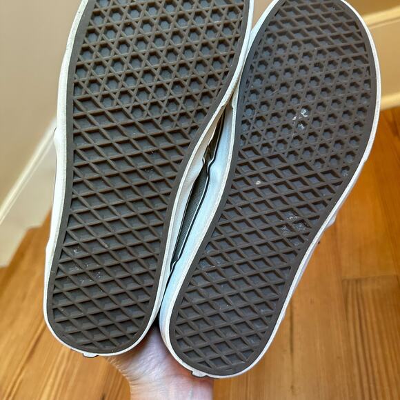 Vans brown canvas leather low top sneaker SIZE 10 - Picture 4 of 6